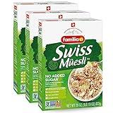 Familia Swiss Muesli Cereal, 0g Added Sugar, Energy-Packed Cereal with Raisins, Hazelnuts and Almonds, 29 Ounce Box (Pack of 3)