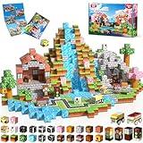 Magneverse 200 PCS 0.8in Magnetic Blocks - Magnet Toys & Magnetic Building Blocks Cubes, Stacking Magnets, STEM Toys for School Acitivities, Birthday Gifts for Boys Age 3+ Years Old (Theme: Forests)