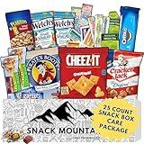 Snack Mountain Gift Box (25 Count) Snack Box, Back to School Gift, Care Package, Individually Wrapped Snacks Candy Variety Pack, Snacks for Kids, Snack Gift Box Birthday, Office Snacks, College Student Care Package, School Gift Basket, Appreciation, Men, Women, Guy, Girl