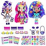 DECORA GIRLZ 5" Dolls -3 Pack A - Decora, London and Celestia | Fashion Dolls for Ages 4 and Up | Surprise Birthday Gift for Children | Set of Doll Clothes, Stickers, Dolls & Accessories