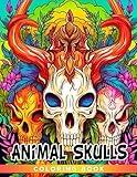 Animal Skulls Coloring Book: Creepy Skull Coloring Pages For Adults Fun And Relaxation | Gift Idea For Special Occasions