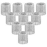 Accmor 100pcs Napkin Rings, Silver Napkin Rings Buckles for Table Decorations, Wedding, Dinner,Party, DIY Decoration