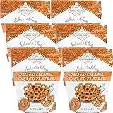 Hayden Valley Foods Salted Caramel Covered Pretzels - 5 oz Bags (Pack of 6) - No Artificial Flavors, Preservatives or Colors - Gourmet Bulk Holiday Snacks