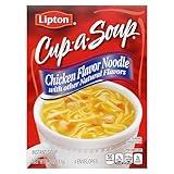 SOUP SECRETS Lipton Cup-a-Soup Instant Soup Chicken Noodle 4 Count For a Warm Cup of Soup Soup Made With Real Chicken Broth Flavor 1.8 oz