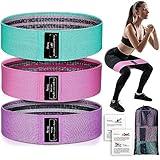 Renoj Resistance Bands, Exercise Workout Bands for Women and Men, 3 Set of Stretch Bands for Booty Legs, Pilates Flexbands