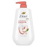 Dove Body Wash Rebalance White Peach & Rice Milk For 24hr Lotion-Soft Skin Moisturizing Skin Cleanser with No Sulfates No Parabens 30.6 oz
