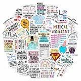 BulbaCraft 100 Pcs Funny Medical Assistant Stickers, Medical Assistant Gifts for Women & Men, Medical Assistant Accessories, Medical Assistant Supplies, Gifts for Medical Assistants Laptop Decals