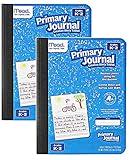 Mead Primary Journal Kindergarten Writing Tablet 2 Pack of BLUE Primary Composition Notebook for Grades K- 2, 100 Sheets (200 Pages) Creative Story Notebooks for Kids, 9 3/4 in by 7 1/2 in.