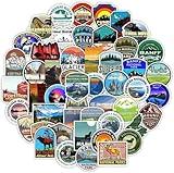 50Pcs Canada National Parks Waterproof Vinyl Stickers Decals for Water Bottles Laptop Luggage Cup Computer Mobile Phone Skateboard Guitar Decor