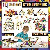 IQ BUILDER | STEM Learning Toys | Creative Construction Engineering | Fun Educational Building Toy Set for Boys and Girls Ages 3 4 5 6 7 8 9 10 Year Old | Best Toy Gift for Kids | Top Blocks Game Kit