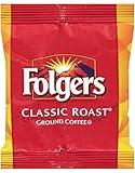 Folgers Classic Roast Medium Roast Ground Coffee, 42- 1.5 Ounce Fraction Packets, Frac Packs