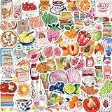 100 PCS Vintage Aesthetic Stickers Cute Coquette Stickers Food Sticker Journaling Scrapbooking Sticker Pack for Adult