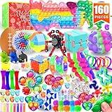 Fidget Toys Set, 160 Pack Sensory Toys Party Favors Kids Autism Autistic Children, Classroom Treasure Box Chest Prizes Pinata Stuffer Gifts Small Mini Bulk Toy Carnival ADHD