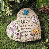 Jetec Memorial Garden Stone Sympathy Gift Decor Those We Love Don't Go Away Memorial Gifts Bereavement Gifts in Memory of Loss of Loved One Condolence Gifts for Outdoors(6 Inch)