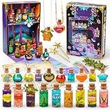 JEEKALO Fariy Magic Glow Potion Set Kits for Kids, Magic Kids Mix Potion DIY Making kit 22 Bottles,Creative Toy Art Craft Set Christmas Birthday Present for Girls Boys Age 6 7 8 9 10 11 12