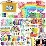600 Pack Party Favors for Kids 8-12, Fidget Toys Set Sensory Toys Anxiety for Kids and Adults Autism Birthday Gift Classroom Prizes Treasure Box Goodie Bag Stuffers Halloween Christmas Stocking