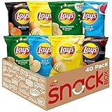 Lay's Potato Chips, 4 Flavor Variety Pack, 1 oz Single Serve Bags, (40 Pack)