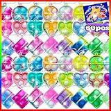60 pcs Pop Fidget Keychain, Mini Fidget Toys Bulk, Party Favors for Kids 4-8,8-12 Years Kids Goodie Girls Bag Stuffers Fidgets for Classroom Prizes Sensory for Easter Party Favors
