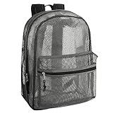 Transparent Mesh Backpacks for School Kids, Beach, Travel - Mesh See Through Backpack with Padded Straps Large
