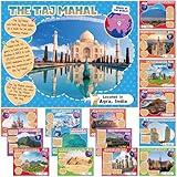 Cholemy 16 Pcs Cultures Around the World Posters Social Studies Classroom Decorations World Landmarks Poster Set Multicultural Classroom Decors for Teachers Back to School Party Decors Supplies