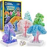 National Geographic Craft Kits for Kids - Crystal Growing Kit, Grow 6 Crystal Trees in Just 6 Hours, Educational Craft Kit with Art Supplies, Geode Specimen, STEM Arts & Crafts Kit (Amazon Exclusive)