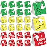 Harloon 24 Pcs I Need Help Mini Flip Chart Signs Self Assessment Cards Behavior Management Classroom Tools for Kids Teachers Classroom School Behavior Educational and Learning Activities Supplies