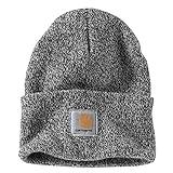 Carhartt Men's Knit Cuffed Beanie, Black/White, One Size