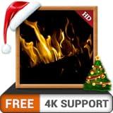 Dark Fireplace HD FREE - Enjoy the winter Christmas holidays with hot romantic fireplace on your HDR 8K TV 4K TV and fire devices as a wallpaper & theme for mediation & peace