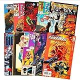 Marvel Fantastic Four Comic Book Value Set - 10 Different FF ONLY Issues - Kid/Adult Friendly w No Inappropriate Fillers - Christmas X Mas Holiday Gift for Any Graphic Novel or Superhero Movie Fan