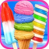 Rainbow Ice Cream Yum - Kids Frozen Summer Desserts & Glitter Popsicles