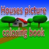 Houses picture coloring book