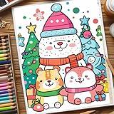 Christmas Coloring Book: Holiday Coloring Pages and Painting Games & Drawing Book