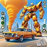 Futuristic Tornado Robot Transforming Games: Ultimate Fighting Mech Robot Shooting Games: Multi Powerful Dino Robot Games