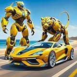 Futuristic Cat Robot Shooting Games: Mech Dino Robot Transforming Games 3d: Ultimate Animal Robot Transform City Rescue Attack Games