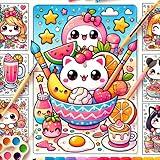 Kawaii Food Coloring Book: Cute Snacks & Sweet Treats