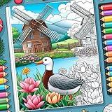 Adorable Farm Animals Coloring Book For Kids of age 2-10 - Farm Animals for toddlers and Tools for Children