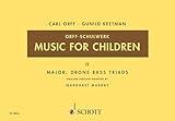 Music for Children: Volume 2: Major - Drone Bass-Triads (Music for Children (Schott))