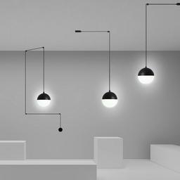 Modern Pendant Lamp LED Long Wire Suspension Lights DIY Chandelier Loft Decor Kitchen Island Glass Ball Lamps with Hangers