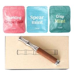 Essential Oil Air Inhaler Device with 3 Plant-Based Cores (Grapefruit, Mint & Spearmint) | Naturally Helps Break Bad Habits | Stress-Relief Gift for Husband & Boyfriend