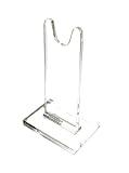 Clearco Single Clear Acrylic Sword Stand, individual units for displaying angled or straight Antique and collectible swords. Order TWO (6 Inch)