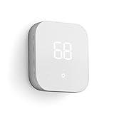 Like-New Amazon Smart Thermostat – ENERGY STAR certified, DIY install, Works with Alexa – C-wire required