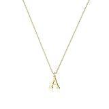 Foxgirl Gold Initial Necklaces for Women, Dainty Gold Letter Necklace Tiny A-Z Pendant Choker Necklace Trendy Cute Personalized Monogram Name Necklace Gold Jewelry Necklace for Women Gift