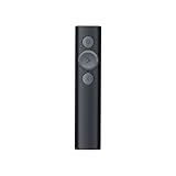 Logitech Spotlight Presentation Remote - Universal Wireless Presentation Clicker with Laser Pointer, Advanced Digital Highlighting, Bluetooth, 30 m Range and Quick Charging - Black