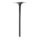 Architectural Mailboxes Coolidge Galvanized Steel Mailbox Post, Compatibility Code F, 7511B-10, Black