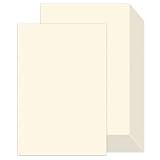100 Pack Cream Cardstock 11x17, Goefun Thick Cardstock Ivory 65 lb, Heavy Weight Printable Paper Card Stock for Poster, Menus, Greeting Cards, Tabloid, Architectural and Design Sketches