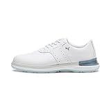 PUMA Men's Avant Golf Shoes, White-ash Gray-ICY Blue, 10