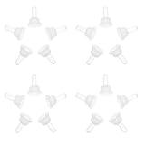 40Pcs Pet Nurser Silicone Replacement Pacifiers Pet Food Bottles Pacifiers Kitten Pacifier for Kitten Suckling Pet Feeding Tool Accessory for Pet Supplies