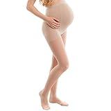 GABRIALLA Premium Sheer Maternity Pantyhose for Women - Graduated Compression 20-22 mmHg, Comfortable and Breathable Panty Hose, Ideal Maternity Shapewear for Under Dresses, Closed Toe