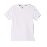 French Toast boys Short Sleeve V-neck Tee T Shirt, White, 10 US