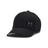 Under Armour Men's Iso-Chill ArmourVent Adjustable Hat, (001) Black / / Castlerock, One Size Fits Most